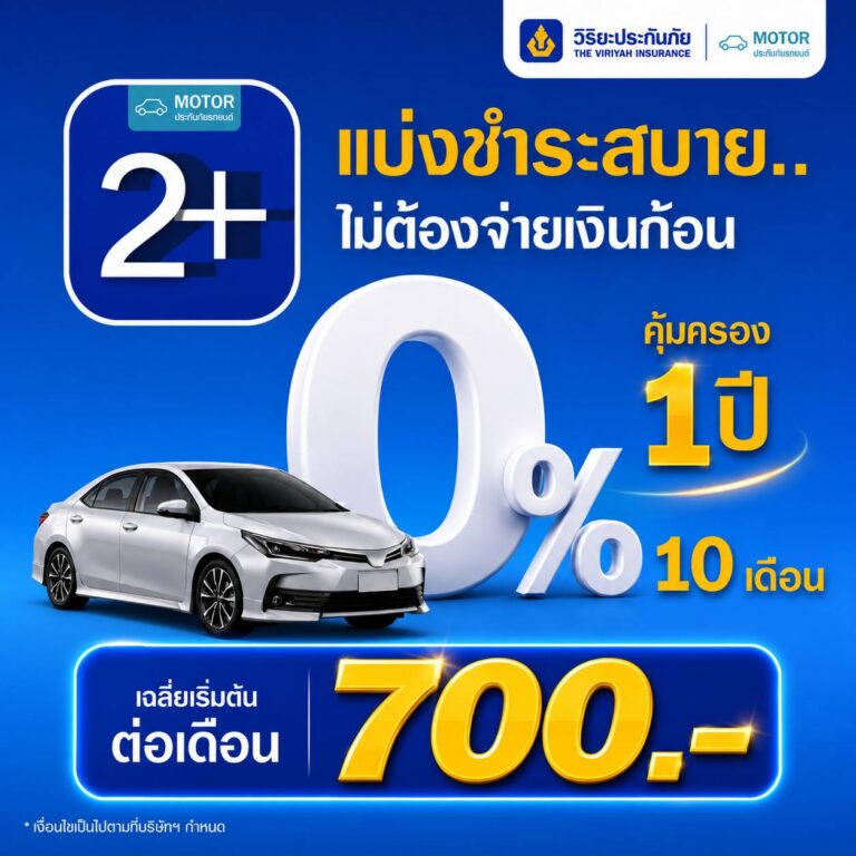 ประกัน 2+ วิริยะ รายปี